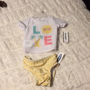 Old Navy, swim shirt and bottoms